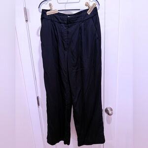 Black Wide-Leg Trousers